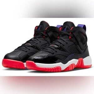 Men’s Jordan Black Jumpman Two Trey Raptors High Top Tennis Shoe SZ: 8.5